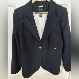 Smythe Black Blazer with Gold Buttons